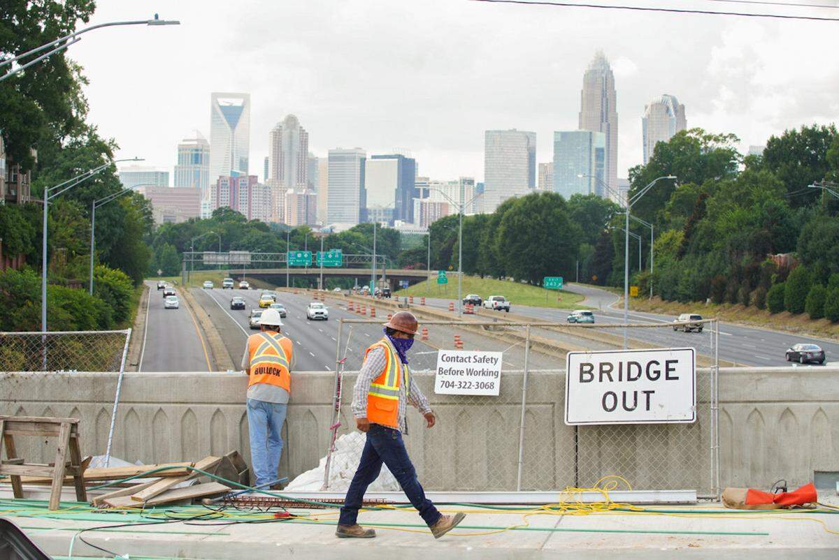 Check out the view from the Hawthorne Lane bridge — before vehicles are allowed back on.