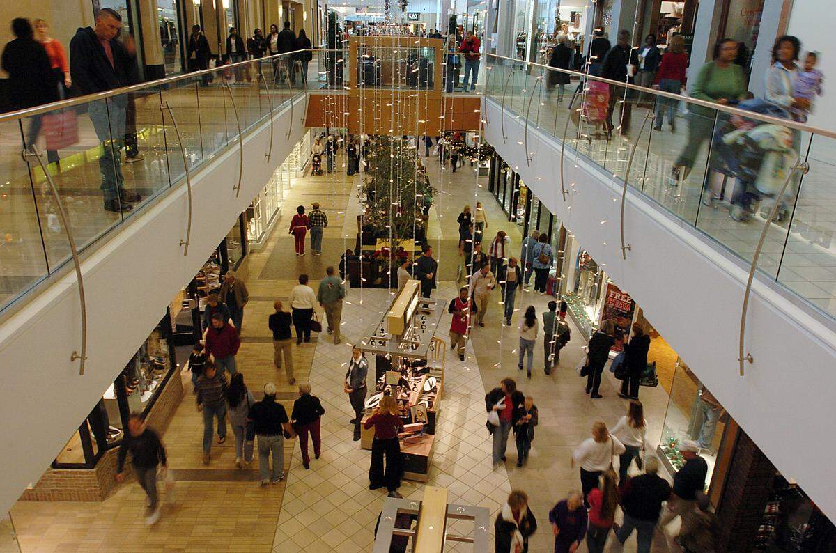 Shoppers move through the Northlake Mall in this file photo.