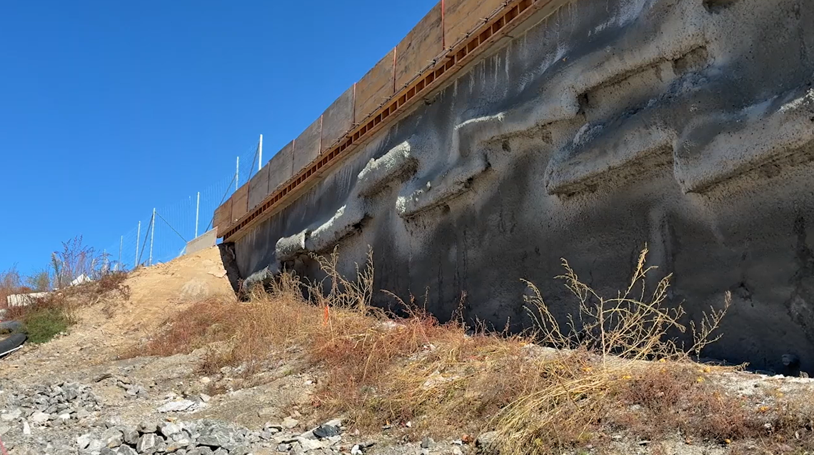 Engineer Kenny McCourt said he came up with the idea of adding the roosts while watching Animal Planet. The end result is a rougher look to the wall, which he says is “more cost-effective.”