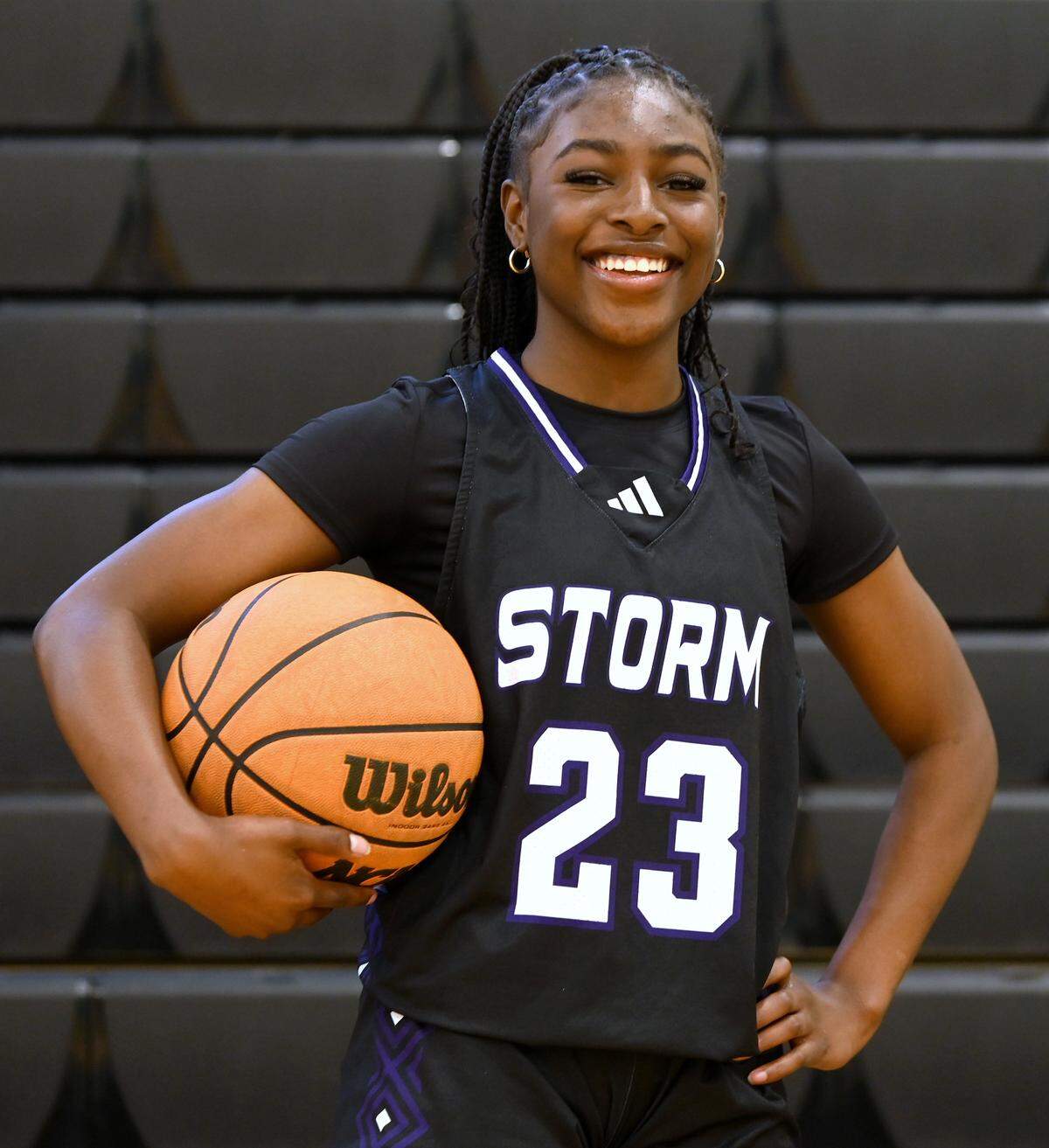 All Observer girl’s basketball team member Oshauna Holland on Wednesday, March 13, 2024.