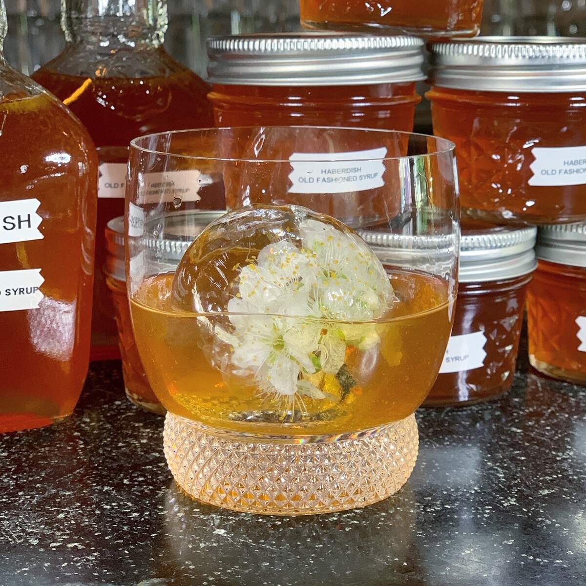 Colleen Hughes, Head Mixologist at Haberdish, has created an Old Fashioned Syrup.