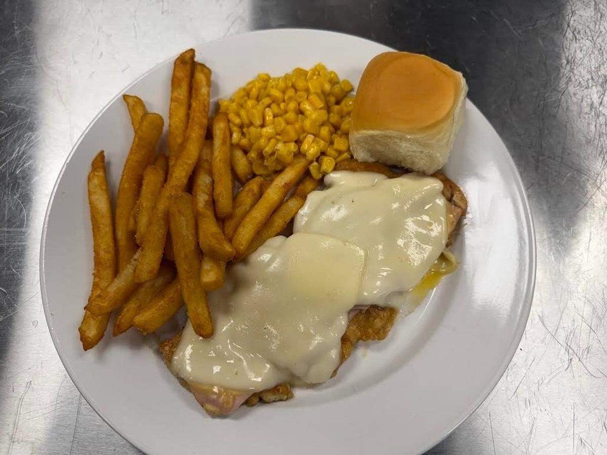 Chicken Cordon Bleu at FunkHeizer’s Diner in Mooresville.