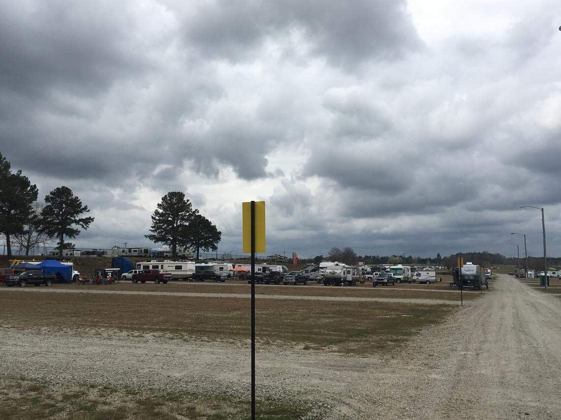 Racing fans remained camped on the grounds outside Atlanta Motor Speedway following NASCAR’s March 13th decision to postpone its next two races due to coronavirus.