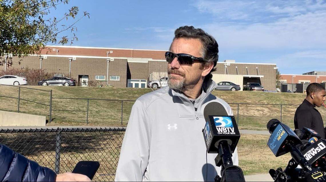 Hough High football coach Matt Jenkins said he had been on the phone with players and their parents all morning about former player Devin Chandler.