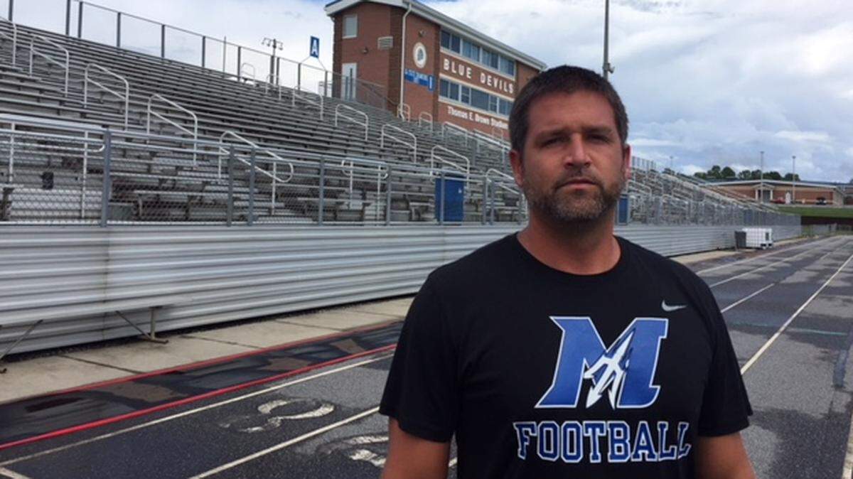 Maiden High football coach Will Byrne