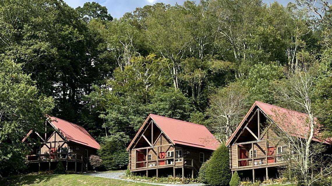 Cornerstone Cabins & Lodge offers pet-friendly rentals and a lodge that overlooks an open field, stream and pond.