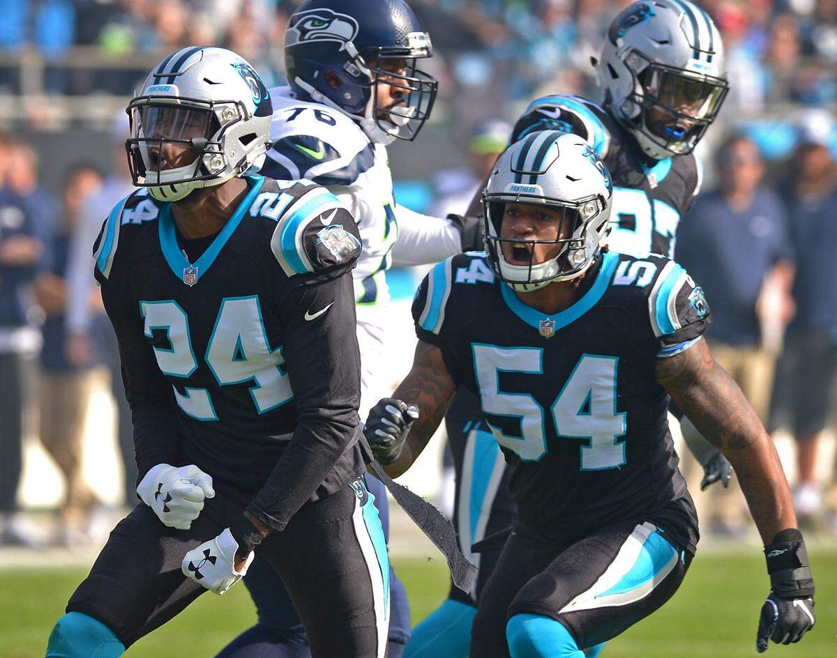 Carolina Panthers cornerback James Bradberry will look to match Tampa Bay receiver Mike Evans’ physicality when the two match up Sunday.