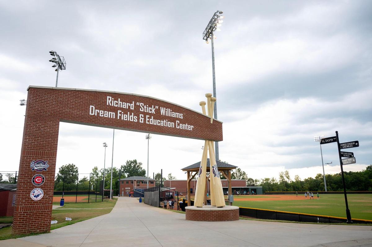The Richard “Stick” William Dream Fields is home to where the Knothole Foundation baseball teams play their games, Tuesday, July 15, 2025.