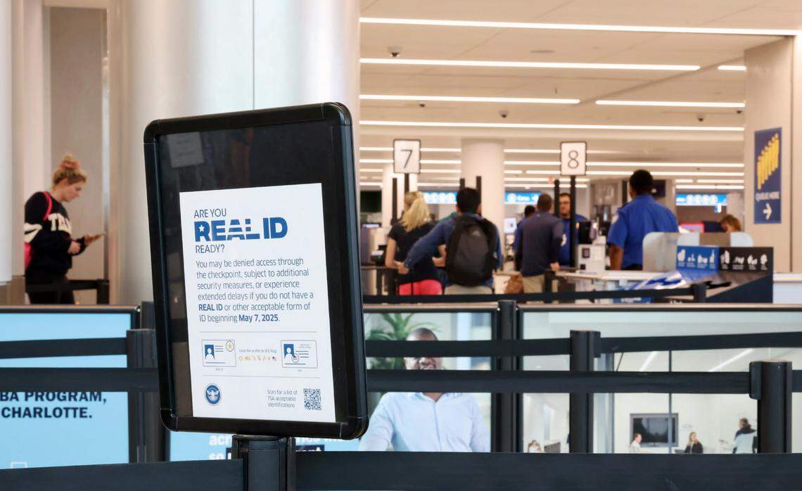 On Wednesday morning, the first day of Real ID, few problems were initially reported at Charlotte Douglas International Airport.