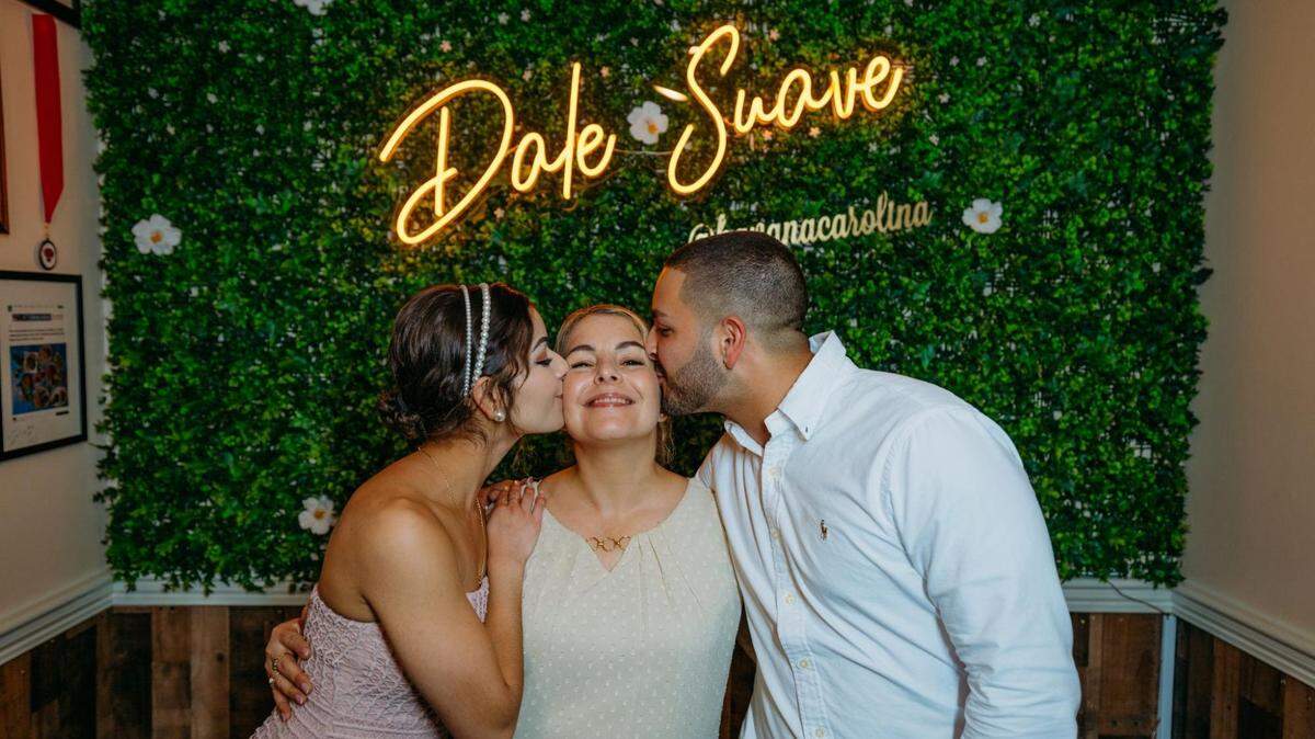Educating the community about Cuban culture is important said Manny Perez, shown here with sister Ana Acela Perez (left) and mother Dania Hernandez (center).
