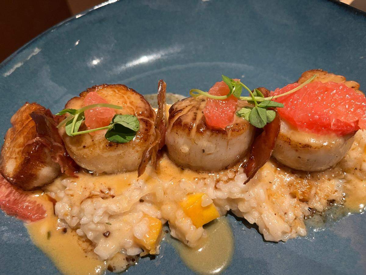 Napa’s seared scallops.