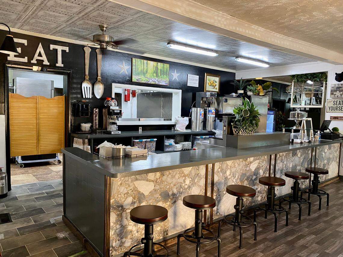 Helen’s Restaurant in Bakersville, North Carolina, was renovated (shown above) and reopened in August 2023. In September 2024, the restaurant was destroyed by Hurricane Helene.