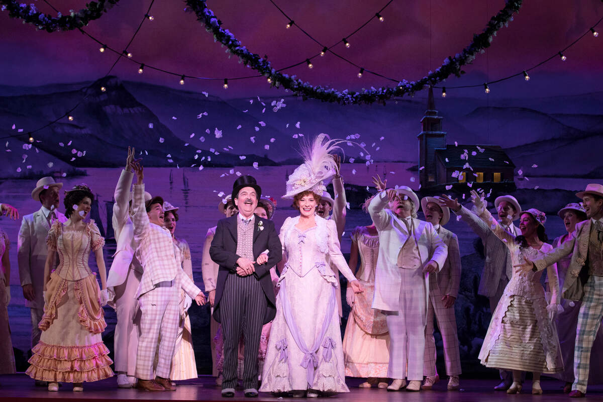Betty Buckley plays Dolly Levi in “Hello, Dolly!,” July 9-14 at the Belk Theater in Charlotte. She’s pictured here with the 2018 national tour company.