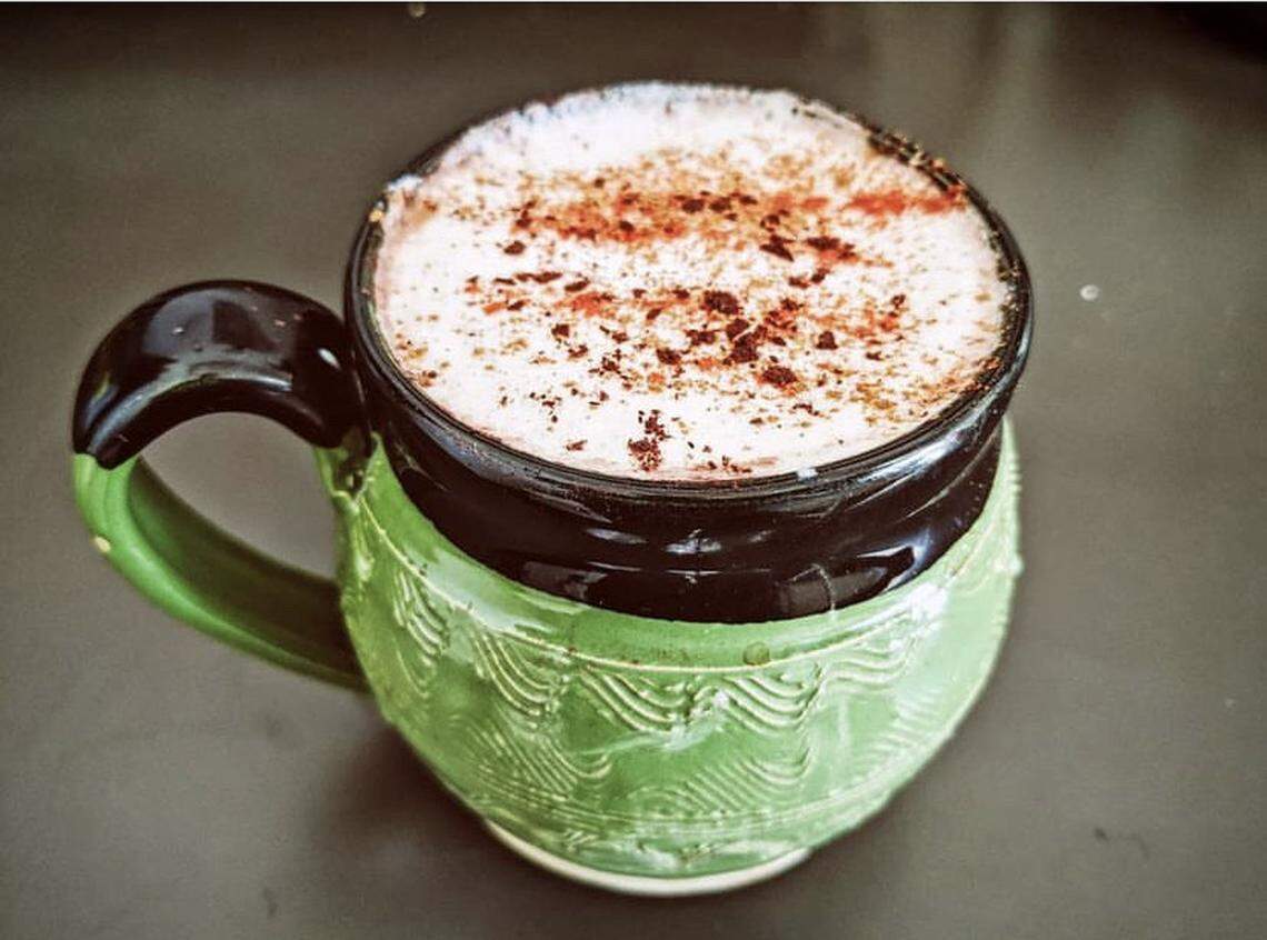 Crane Coffee’s S’mores Latte has a double shot of espresso, dutch cocoa powder, toasted marshmallow syrup steamed milk and a graham cracker dusting.