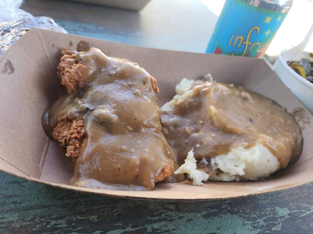 When Tony Prieto was told that the fried chicken was the best dish at Asheville’s HomeGrown, he ordered it. “The lady behind the counter asked me if I wanted gravy for my mashed potatoes. I asked her, ‘Do I look like someone who passes on extra gravy?!’,” he wrote.