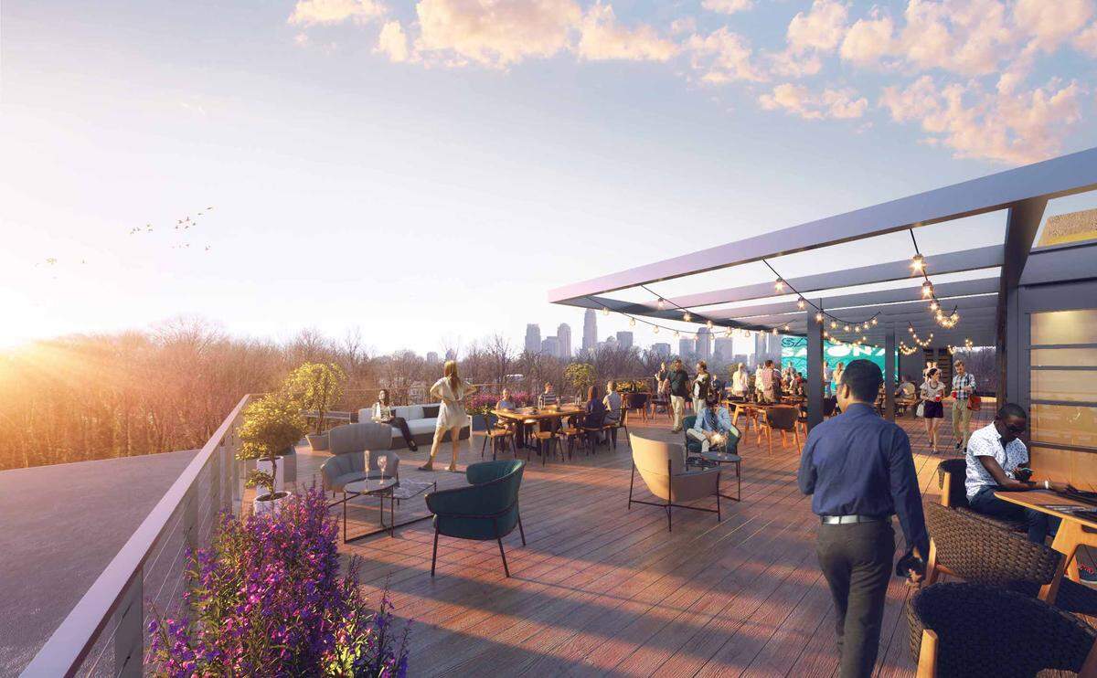 Savona Mill will offer a rooftop space with views of the Charlotte skyline.