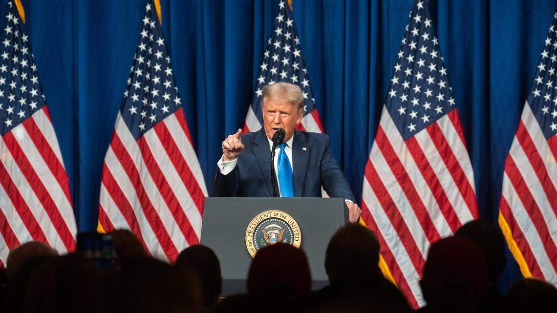 Trump lands in Charlotte, attacks Biden, Cooper, and talks about ‘12 more years.’