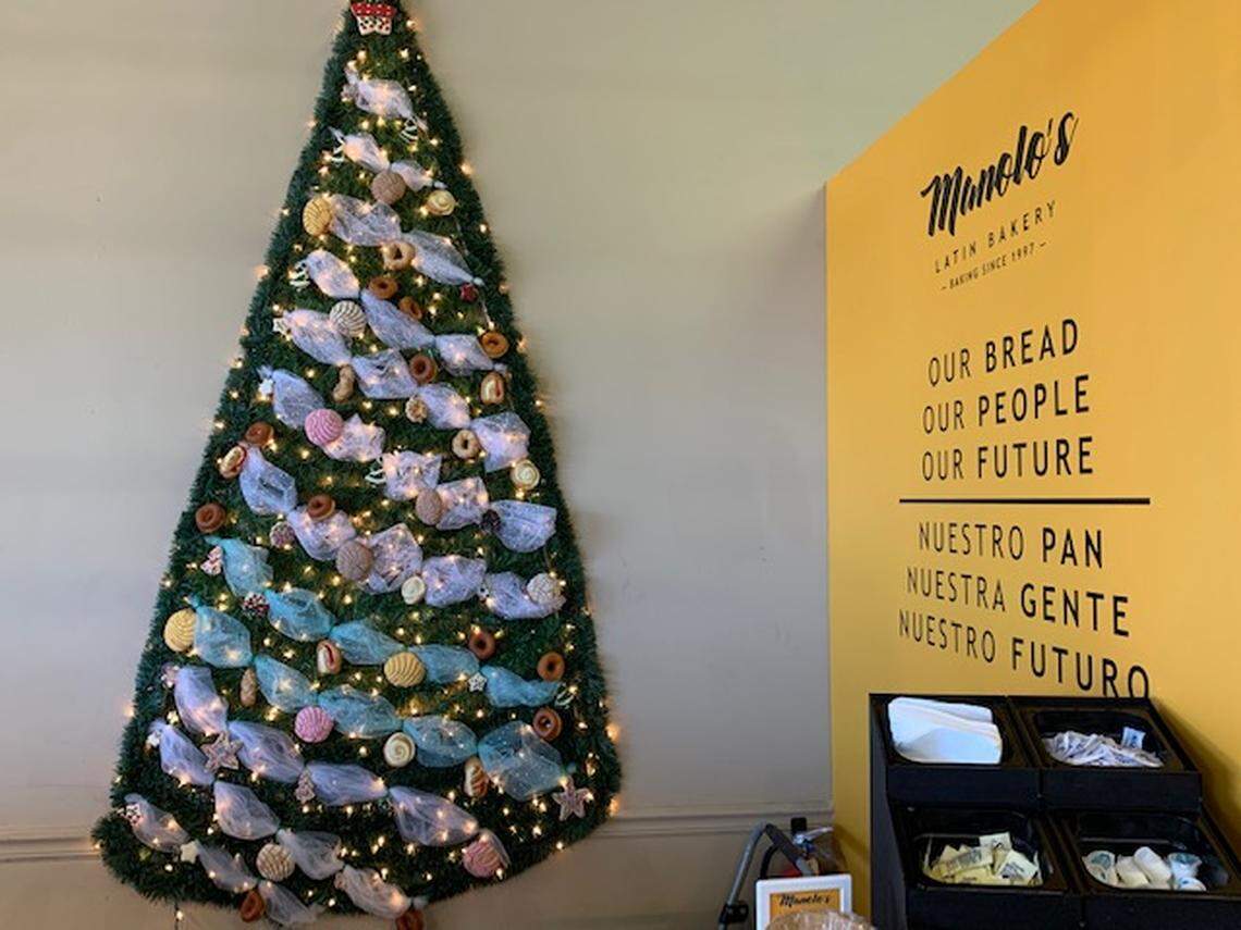 Don’t miss Manolo’s Christmas mural, decorated with miniature pastries.