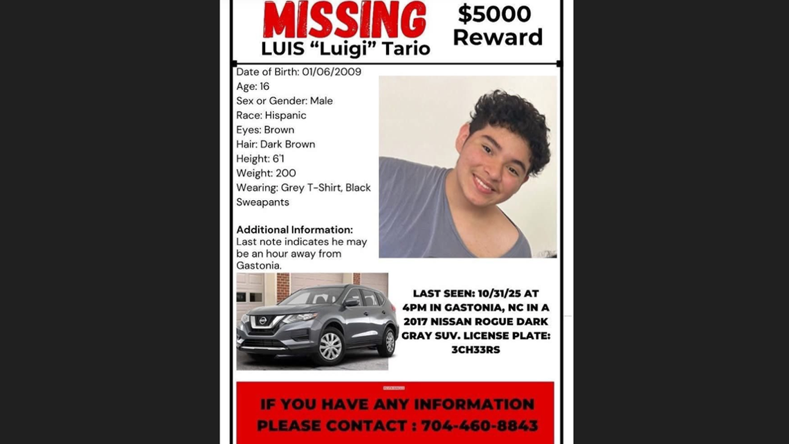 Tip from 400 miles away leads to recovery of missing Gastonia teen, NC police say