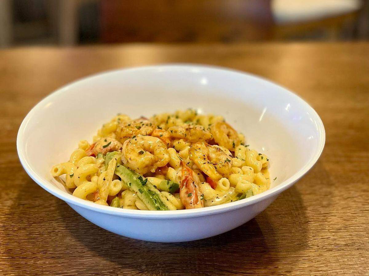 Cajun seafood pasta at Latitudes Bar and Grill in Lake Norman.