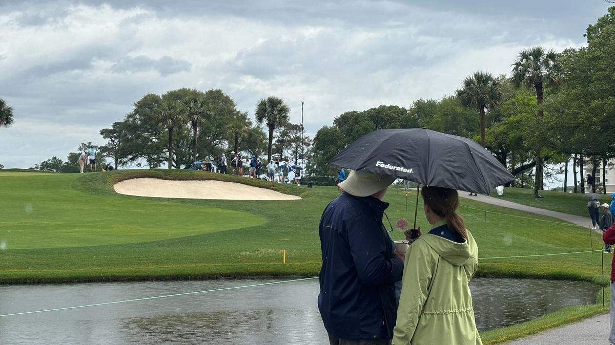 Rain was hindering the Myrtle Beach Classic PGA Tournament on Sunday.