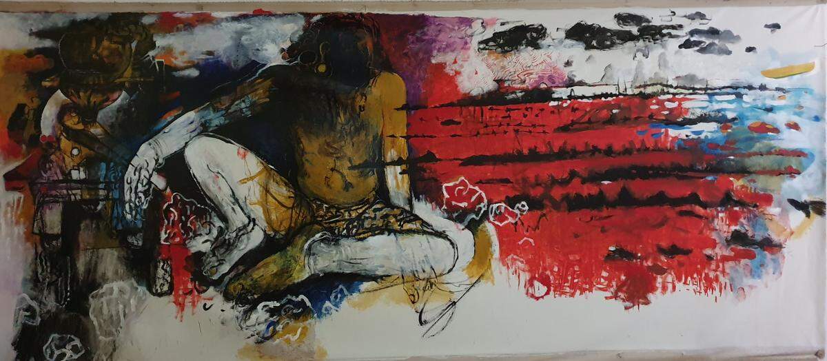 Jagath Weerasinghe of Sri Lanka is one of three artists participating in the Baik Residency at the Van Every/Smith Galleries at Davidson College.