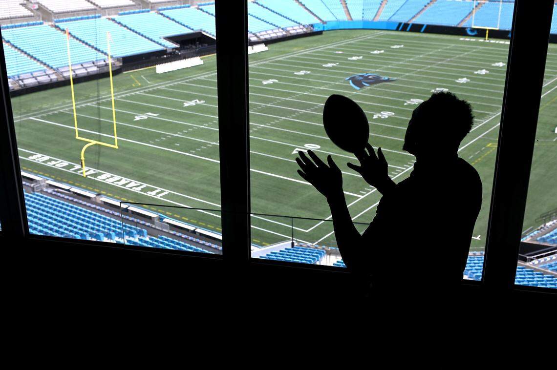 Former Carolina Panthers linebacker Thomas Davis on Tuesday, August 15, 2023.