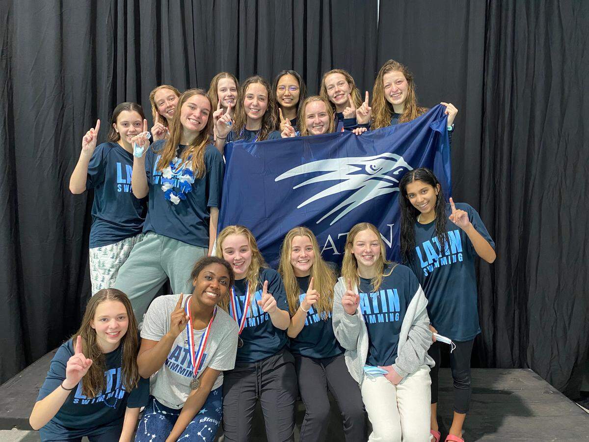 Charlotte Latin’s girls swim team
