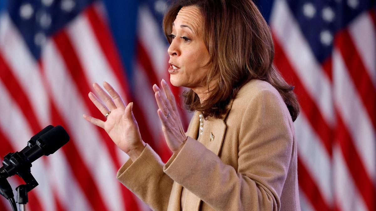 Kamala Harris is postponing book tour stops in the Carolinas and in Savannah, Georgia. She’s pictured here in a 2024 presidential campaign stop in Charlotte.