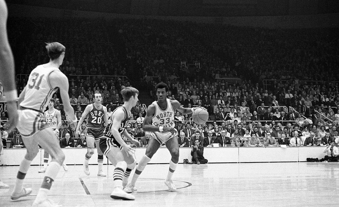 Fans at the 1969 ACC tournament often wore ties to the game. They also smoked freely, leaving a cloudy haze at the top of Charlotte Coliseum.