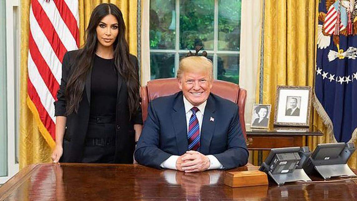 Kim Kardashian met with Donald Trump at the White House earlier this month.