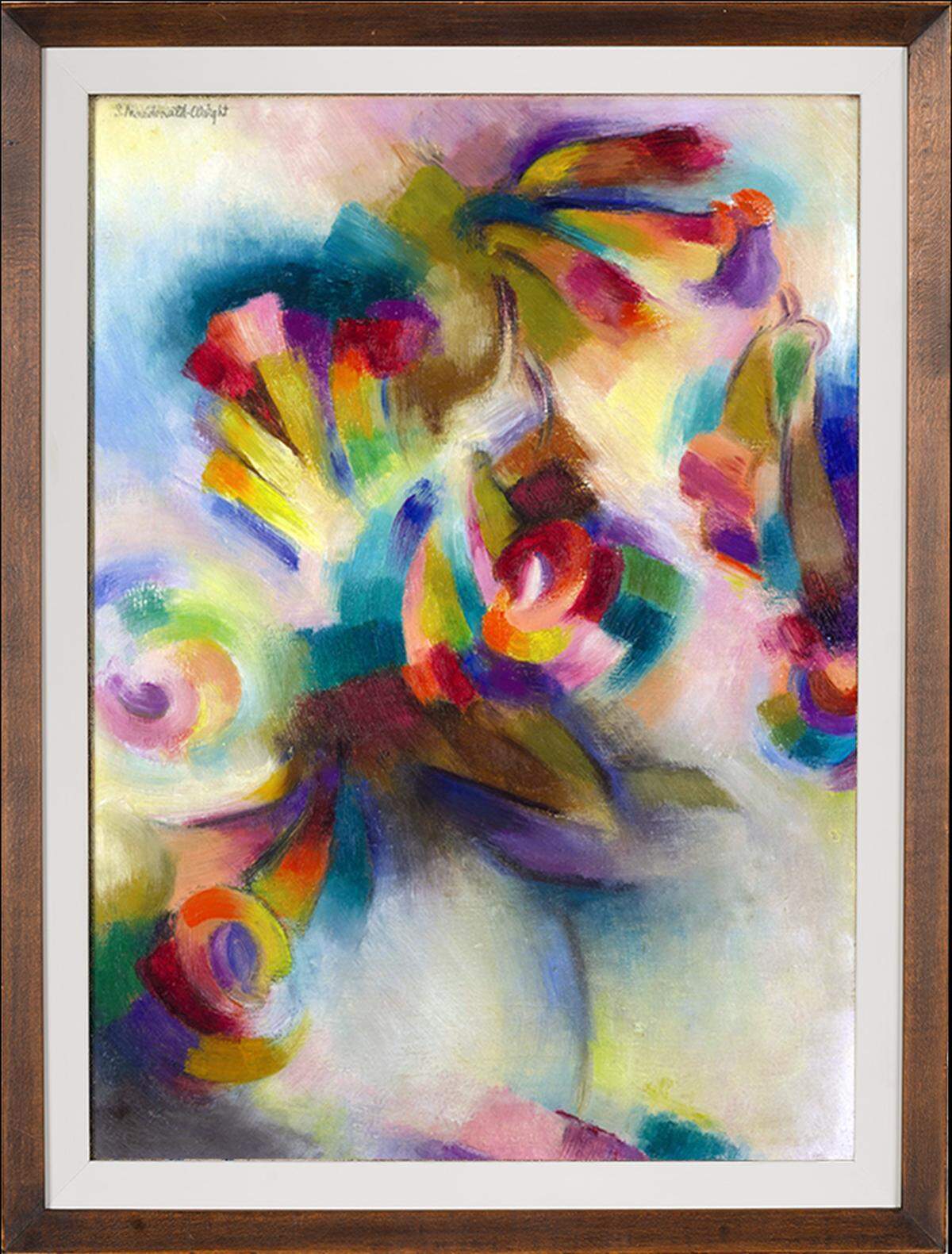 Stanton Macdonald-Wright’s “Trumpet Flowers,” 1919, before ...