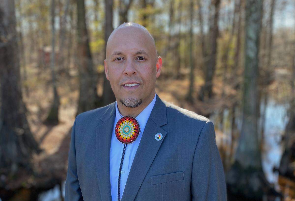 John Lowery became Lumbee Tribal Chairman during an inauguration ceremony on Jan. 6, 2022. He is the youngest person to be elected chairman of the tribe.