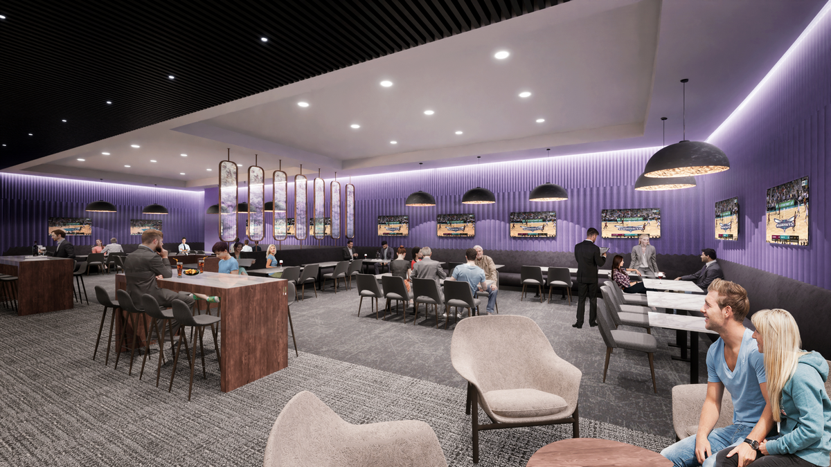 Improvements to clubs and suites are being renovated at Spectrum Center arena.