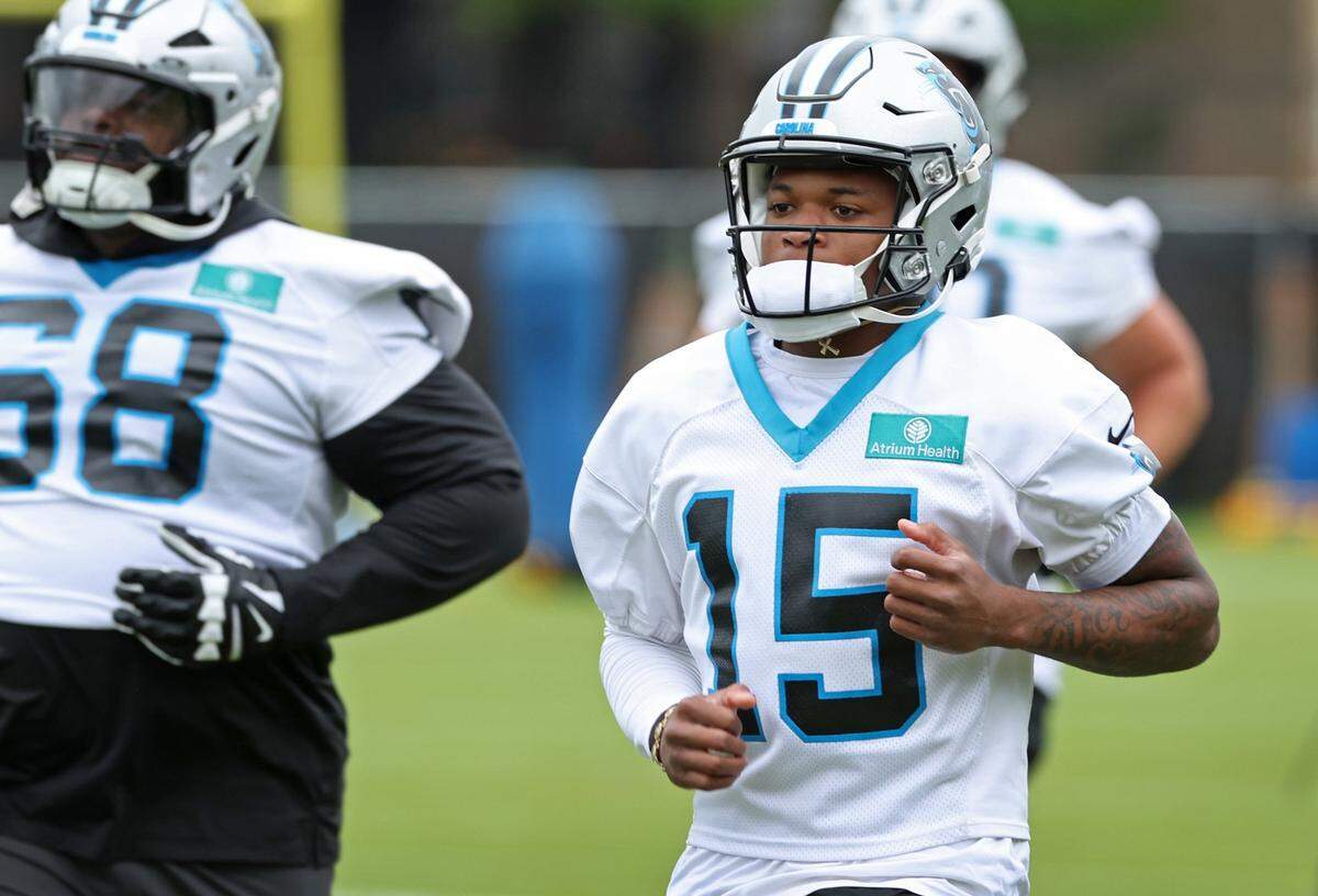 Carolina Panthers wide receiver Jimmy Horn Jr. on May 27, 2025. 
