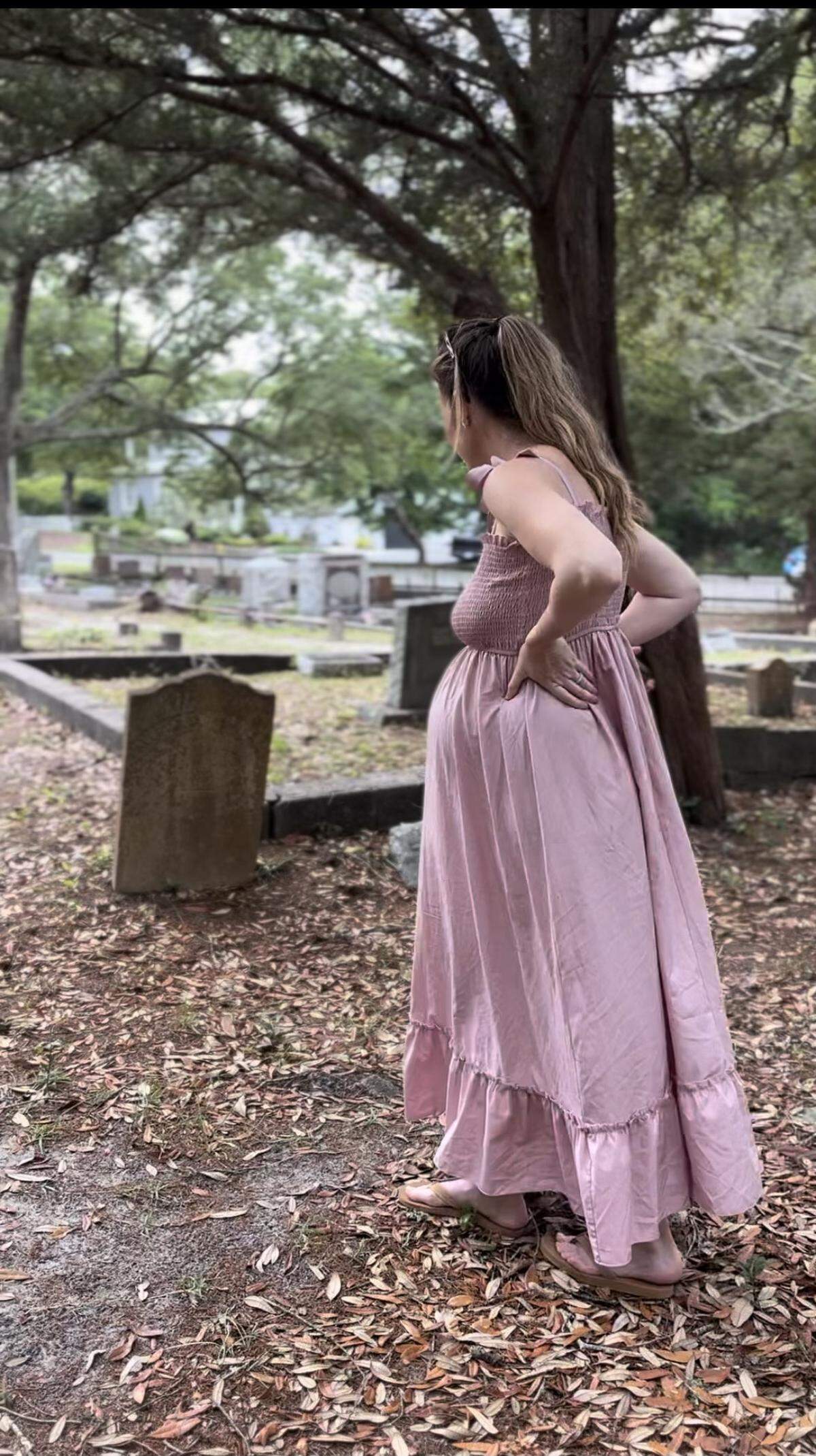 Haley Hodge, a mother from Cary, chose her future daughter’s name from a gravestone at Old Smithville Burying Ground in Southport, NC.