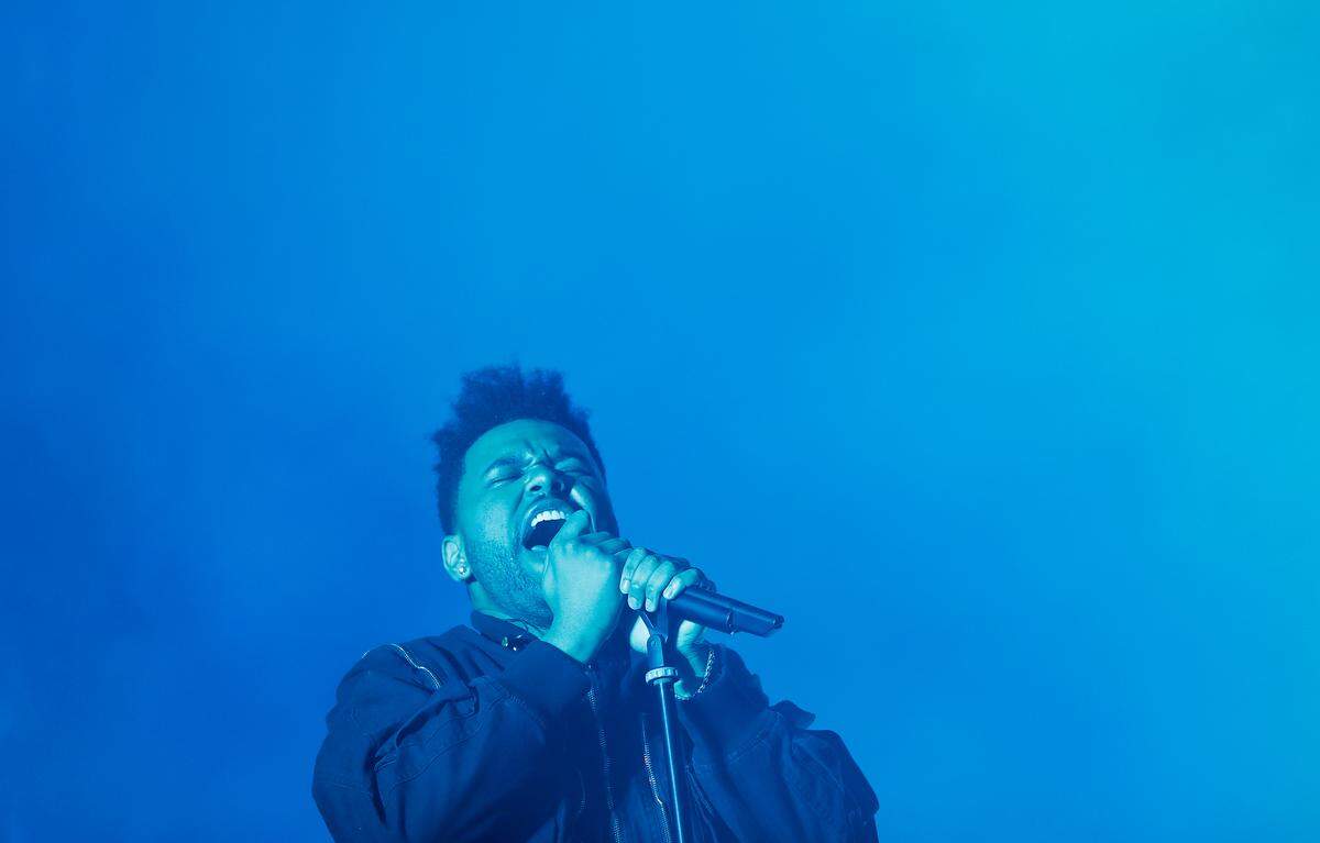 The Weeknd, shown at the Coachella Music and Arts Festival in Indio, Calif., in April 2018, announced plans for a 104-date world tour that will begin next January in Canada and stop in Charlotte in February 2022.