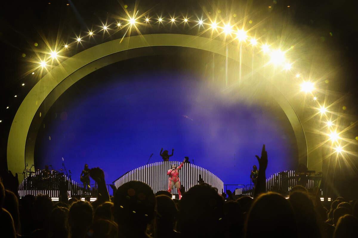 Lizzo performs at Spectrum Center on Thursday, October, 20, 2022.