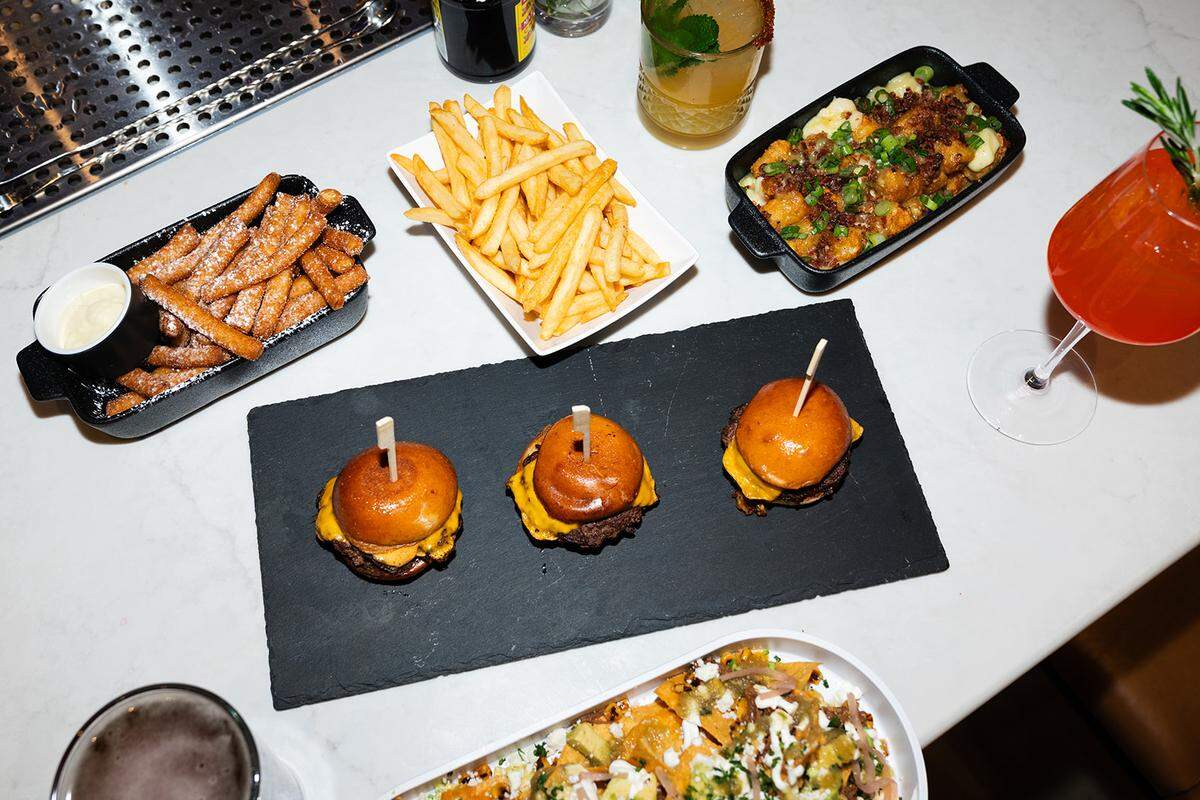 Blinders’ menu includes salads, appetizers, sliders and fries.