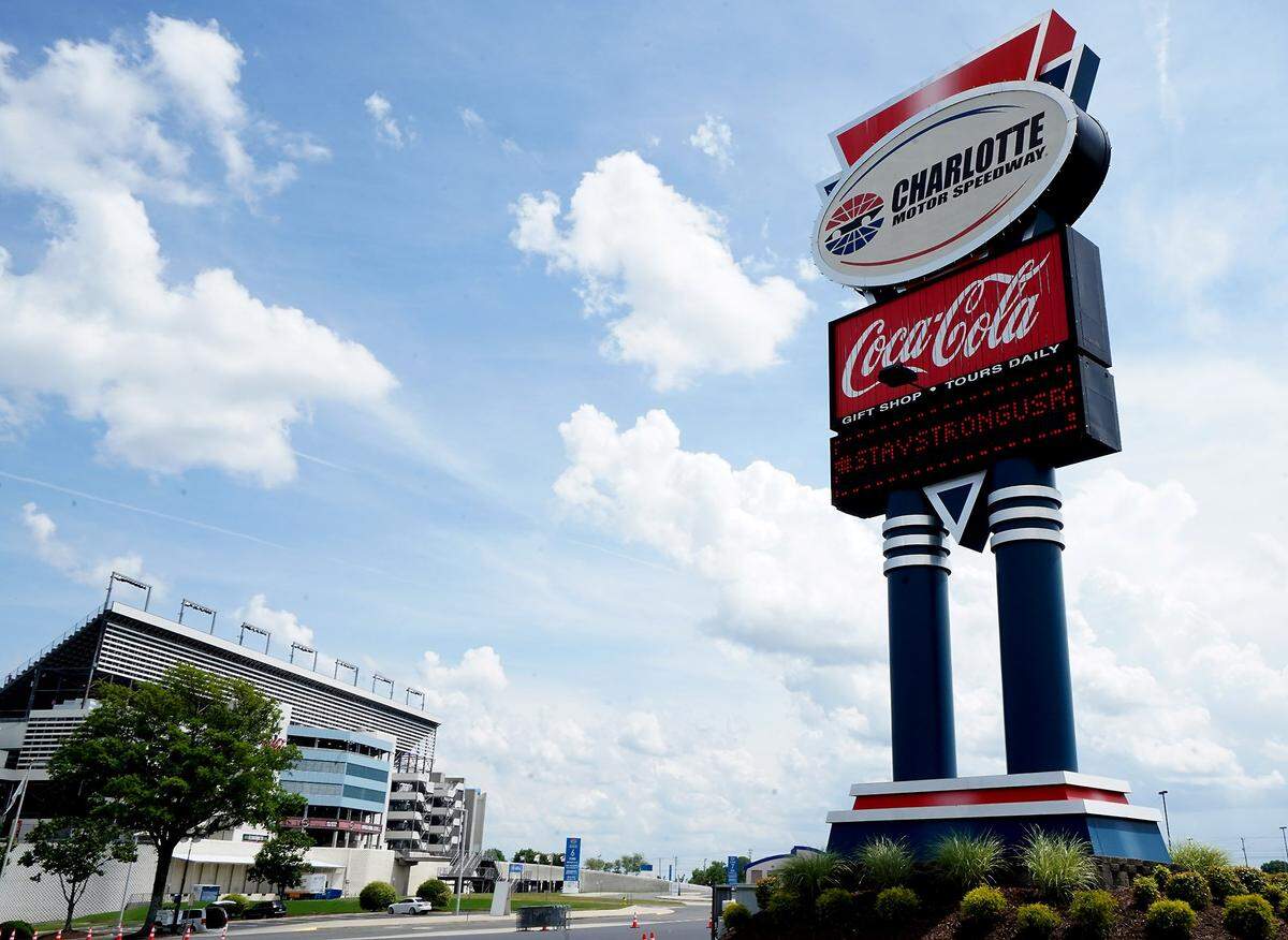 Charlotte Motor Speedway was empty of fans and onlookers on Sunday, May 24, 2020. Only essential persons along with race teams were allowed inside the track for the 60th running of the Coca-Cola 600 due to the COVID-19 pandemic.