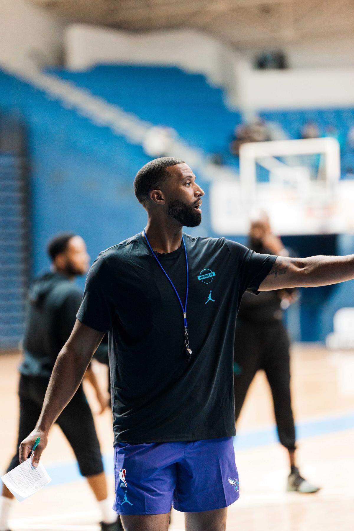 Charlotte Hornets coach Charles Lee during practice at The Citadel on Thursday, October 2, 2025.