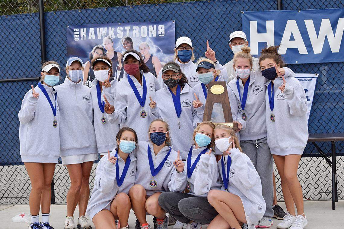 Charlotte Latin won the 4A tennis championship Saturday