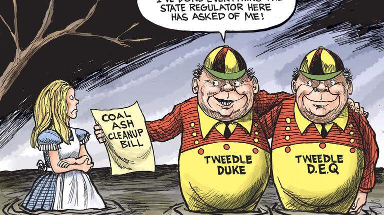 Kevin Siers cartoon: What Duke Energy ratepayers found through the looking-glass