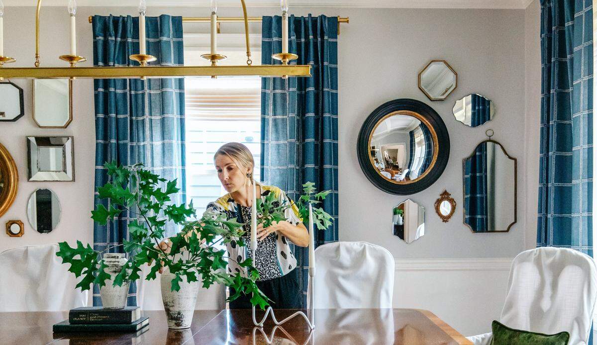 Michelle Lane, the owner and principal designer at Modern Cottage in Charlotte, said clients are looking to maximize outdoor space this fall. She also recommends using foliage clippings indoors to expand the feeling of autumn.