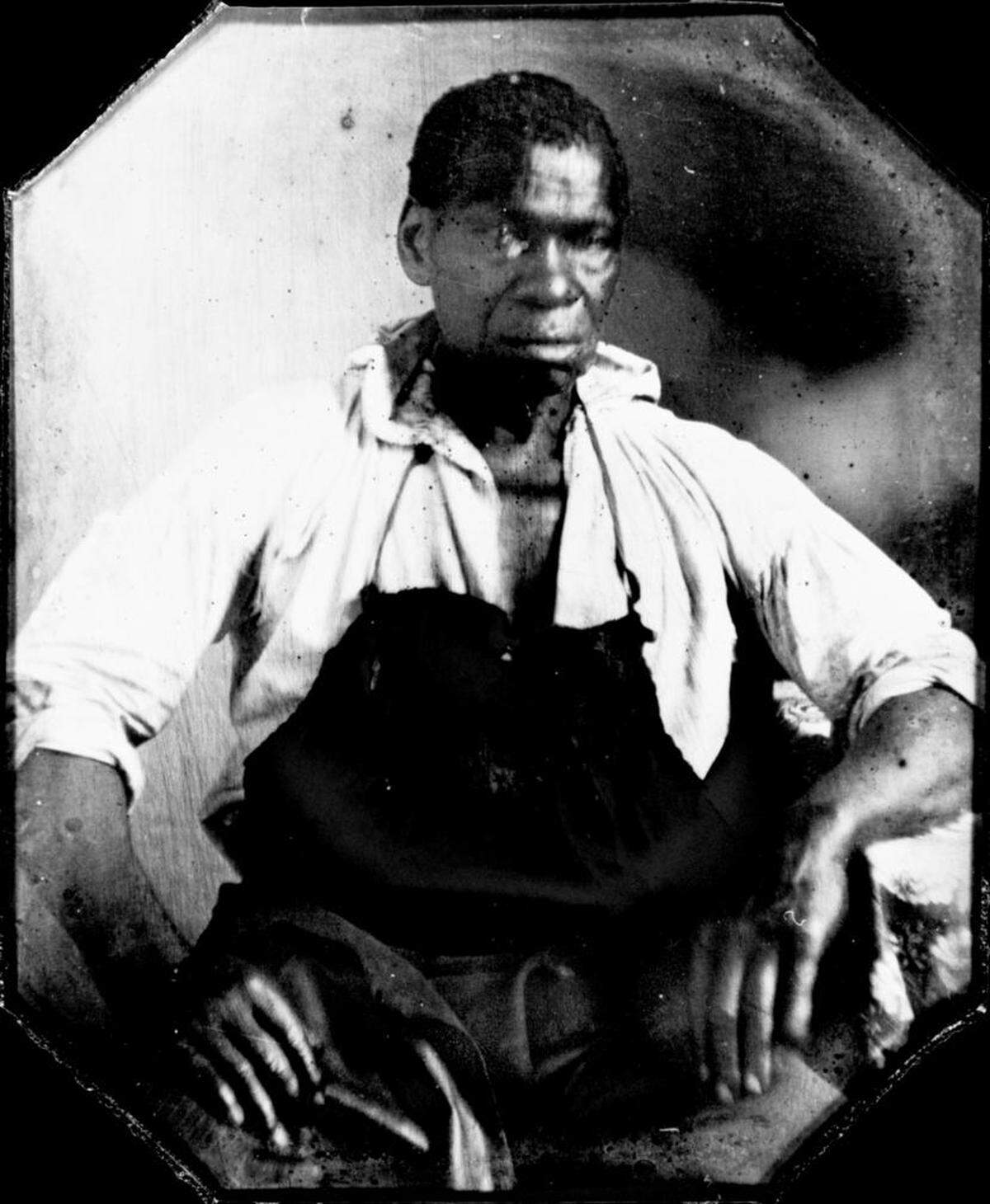 An 1847 daguerreotype of skilled slave Isaac Granger Jefferson.