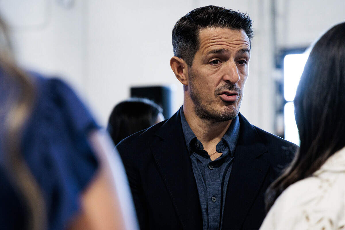 Charlotte Hornets majority owner Gabe Plotkin at the Chairman’s Legacy Fund event on Thursday, June 25, 2026. The team announced the installment of a “Home Court Kitchen” at nonprofit food pantry Nourish Up, a $1 million investment for this year’s Chairman’s Legacy Fund.