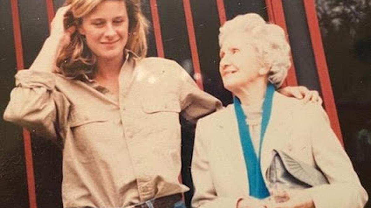 The author and Miss Rebekah