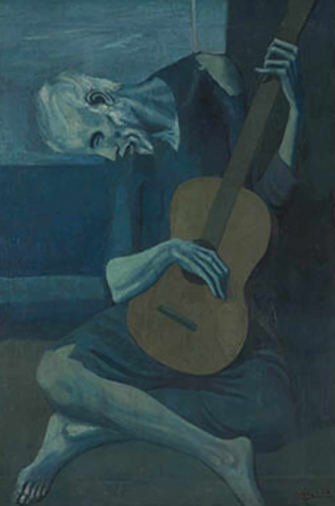 “The Old Guitarist,” by Pablo Picasso, © 2026 Estate of Pablo Picasso / Artists Rights Society (ARS), New York