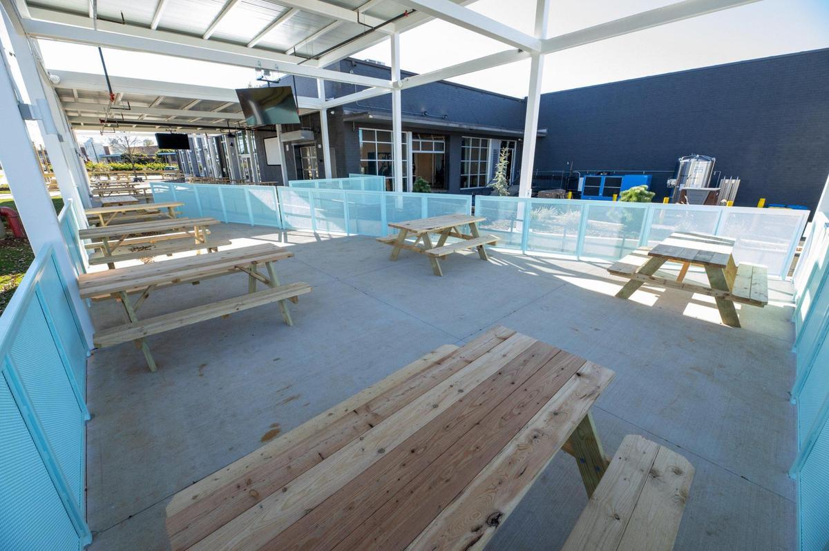 Protagonist Beer’s new location in Lower South End utilizes the extensive outdoor space in front of the entrance.