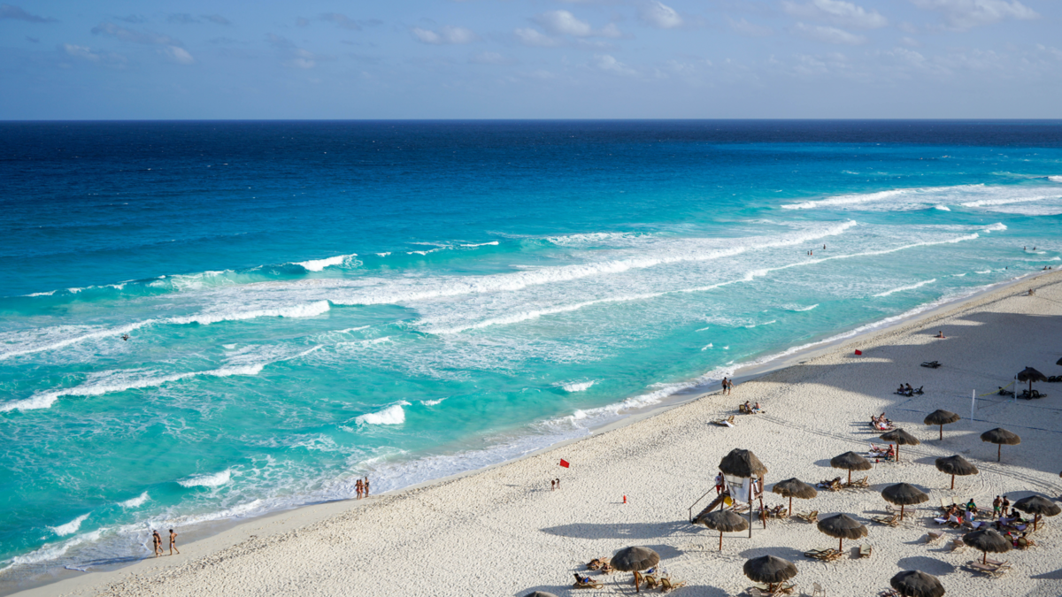 Cancun, Mexico offers white, sandy beaches, great food and drinks, and of course — warm weather all year round.